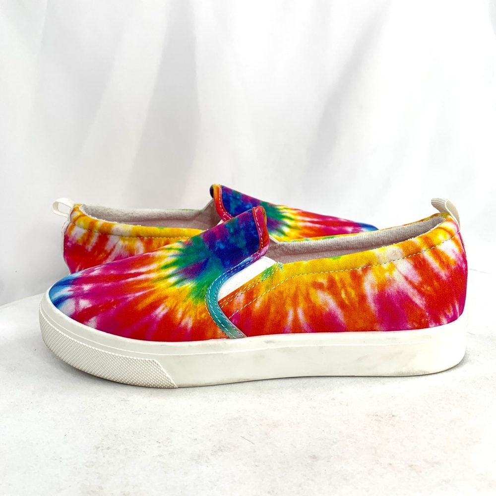 Skechers Poppy Hippy Hype Women Size 9.5 Rainbow Tie Dye Canvas Sneaker Shoe - Picture 5 of 8